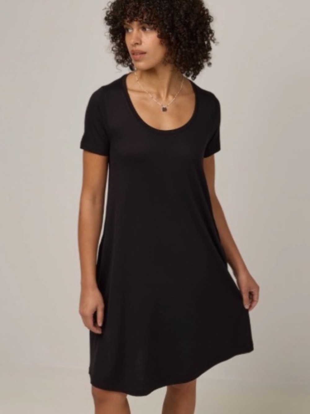 Wool & Maggie Black Scoop Dress